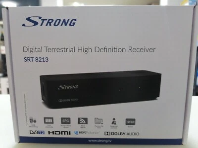 Decoder Digitale Terrestre strong SRT 8213 DVBT2 Ricevitore FullHD 10bit EPG USB - Immagine 1 di 4