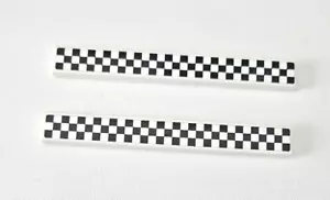 Lego Piastrella 1x8 Bianco e Nero a Scacchi da Set 75874 / 76898 / 76899 Racing - Foto 1 di 1