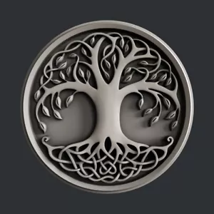 3d STL models for CNC, Artcam, Aspire, relief tree - Picture 1 of 3