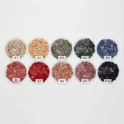50/100PCS Mini Buckle 6mm Round Button Doll Clothing Sewing Handmade DIY Craft - Image 1 of 4