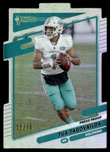 2021 Donruss #61 Tua Tagovailoa FOOTBALL Miami Dolphins - Picture 1 of 2