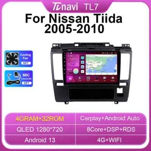 For Nissan Tiida C11 2005-2010 Android CarPlay Car Radio GPS Video Player Screen - Picture 1 of 32