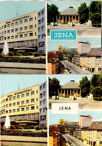 DDR-Ansichtskarte mit 3 Motiven aus Gera mit GEÄNDERTEM SCHRIFTBLOCK 1967/69 - Bild 1 von 1