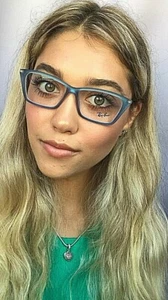 Neu Ray-Ban RB 2270 9854 52mm Neon Klar Cat Eye Damen Brille Brillengestell - Bild 1 von 13