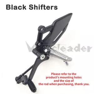 Black Shift Lever Bracket Left For KAWASAKI NINJA 250/R Z250 Z300 EX250 - Picture 1 of 11
