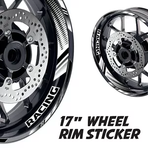 White 17 inch Wheel Sticker Decal AX2 For Kawasaki VULCAN S 650 EN650 15-20 19 - Picture 1 of 10
