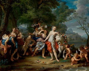 The Rape of Europa by Nicolaas Verkolje 75cm x 59.6cm Canvas Print - Picture 1 of 1