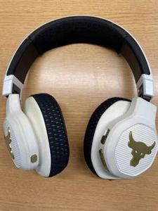 JBL Under Armour Project Rock White Wireless Sport Headphones Over Ear  - Picture 1 of 7