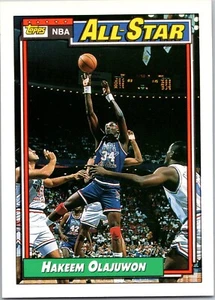 1992-93 Topps #105 Hakeem Olajuwon NM Hofer Houston Raketen kostenloser Versand! - Bild 1 von 2