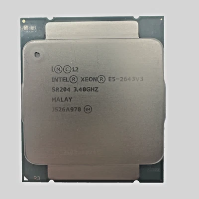 Intel XEON E5-2643 V3 2.40GHz 6-Core CPU Processor SR204 FCLGA2011-3 Socket - Image 1 of 2