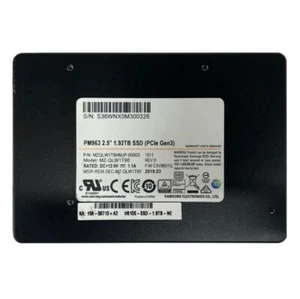 Samsung PM963 1.92TB 2.5" SSD U.2 NVME PCIe MZQLW1T9HMJP-000V3 MZ-QLW1T90 - Picture 1 of 1
