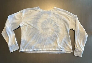 EUC Gap Kids Teen Boxy 100% Organic Cotton Blue/White Tie-Dye Tshirt Size XL(12) - Picture 1 of 5