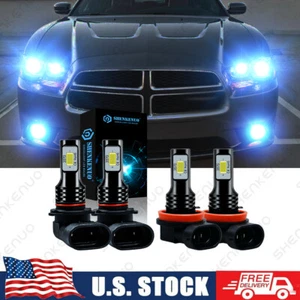 Combo de bombillas LED azules para Dodge Charger 2011 2012 2013 2014 - 4 piezas 8000K - Imagen 1 de 9