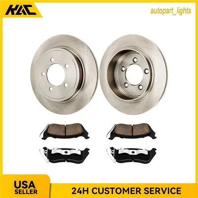 For Ford Explorer Mercury Mountaineer 54098 D1109 Rear Disc Rotors + Brake Pads - Image 1 of 4