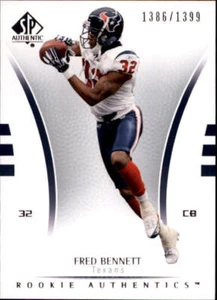 B0364- 2007 SP Authentic #121 Fred Bennett RC /1399 - NM-MT - Bild 1 von 2