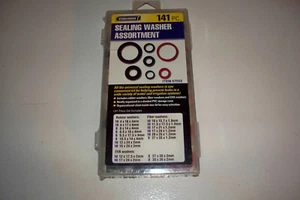 141 pc Sealing Washer Assortment Leaky Water Irrigation Systems  - Picture 1 of 2