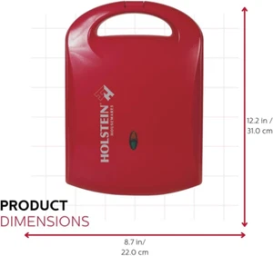 - Non-Stick Heart Waffle Maker, Red - Makes 4 Heart-Shaped Waffles in Minutes - Picture 1 of 12