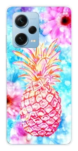Coque en silicone imprimée compatible Xiaomi Redmi Note 12 Pro Plus Ananas - Bild 1 von 3