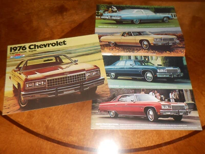 Chevrolet Caprice Impala 1976 folleto/catálogo Chevy grande de 12 páginas Foto 1 de 3