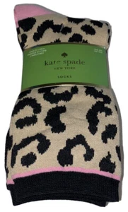 Kate Spade New York Crew-Socken 3 Paar Damen 4-10 camel pink schwarz Blume $ 24 - Bild 1 von 12