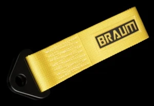BRAUM Racing Universal Tow Hook Strap - Yellow - Bild 1 von 1