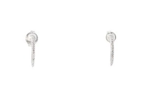 Cubic Zirconia CZ JWBR Zales 925 Sterling Silver Mini Hoop Earrings Kids - Picture 1 of 3