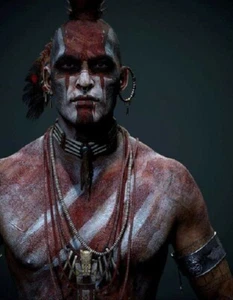 Bemalte Gesichter, individueller Kunstdruck Indianer - 2 Größen - Bild 1 von 1