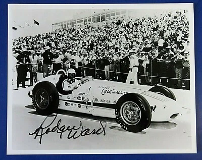 Rodger Ward Signed 8x10 Photo 1959 & 1962 Indianapolis 500 Winner RARE JSA LOA - Image 1 of 3