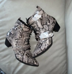 Neue Stiefelette von DOROTHY PERKINS Snake Animal  Gr. 42 NP 54€ - Bild 1 von 5