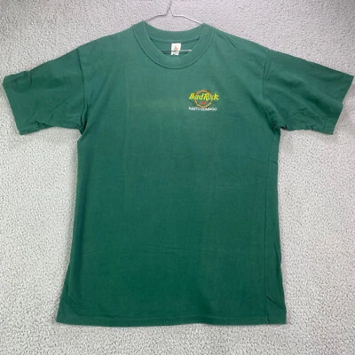 Camisa Hard Rock Café Para Hombre 2XL Verde Santo Domingo Logo Deletreado Foto 1 de 4