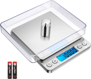 (New)  Digital Kitchen Scale, 500G/ 0.01G Mini Pocket Jewelry Scale, 100G Calibr - Picture 1 of 12