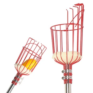 13FT Fruit Picker Tool, Stainless Steel Adjustable Fruit Picker with Basket - Picture 1 of 13