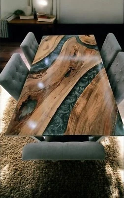 Stunning Resin Dining Table Top – Custom Epoxy Decor for Stylish Homes - Image 1 of 4