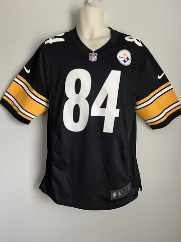 Nike NFL Pittsburgh Steelers Antonio Brown #84 Black On Field Jersey Adult M Cover