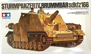 Tamiya Sturmpanzer IV Brummbar Sd Kfz166 #77 2 figure 1/35 nuovo kit modello - Foto 1 di 6