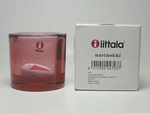 iittala Kivi Granato Rosso con Scatola Originale VOTIVO 60mm Portacandele Granato Rosso - Foto 1 di 6