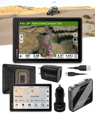 Garmin Tread 2 SxS Powersport Off-Road Navigator 8" Display | Power Pack Bundle - Image 1 of 4