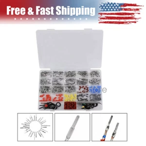 518Pcs Kit Attrezzi Rimozione Terminali Connettore Elettrico Auto Perni Guarnizioni Filo - Foto 1 di 11