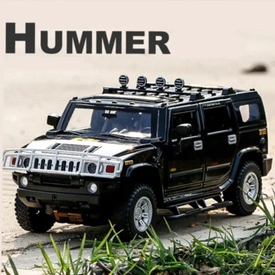 Modelo de carro de liga leve HUMMER H2 diecasts e brinquedo metal veículos off-road modelo de carro em escala 1/24 - Imagem 1 de 4