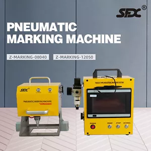 SFX Portable Handheld Pneumatic Dot Peen VIN Code Marking Machine 80x40mm 220V - Picture 1 of 7