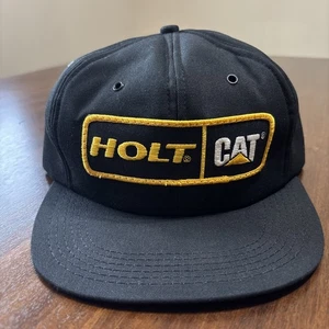 Vintage Katze Diesel Mütze schwarz Holt Tonkin Snapback Trucker Vollschaum Kappe USA - Bild 1 von 8