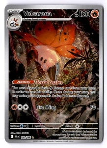 Volcarona Illustration Rare SV: Black Bolt 100/086 LP - Picture 1 of 2