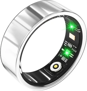 Health Smart Ring, Smart Ring IP68 for iPhone Silver #7 - Picture 1 of 9