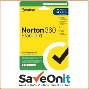 Norton 360 Standard 5 Devices 2 Year + VPN Email Key only NO shipping! - Picture 1 of 1