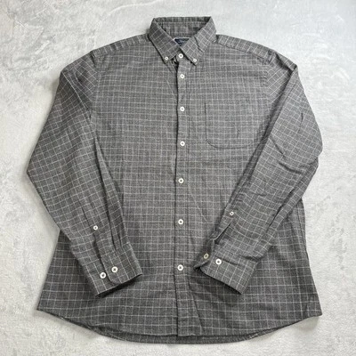 Camisa Charles Tyrwhitt Para Hombre L Gris Cuadros Calce Ajustado Franela Manga Larga Botón Awn Foto 1 de 4