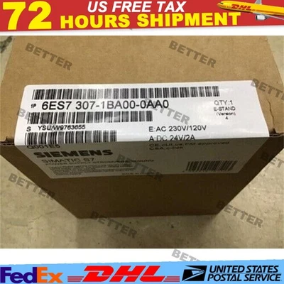 1PCS NEW SIEMENS 6ES7 307-1BA00-0AA0 6ES7307-1BA00-0AA0 Power Supply Module - Image 1 of 4