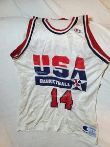 Vintage Team USA 1992 Champion Basketball Dream Team Jersey #14 Barkley Size L - Picture 1 of 15