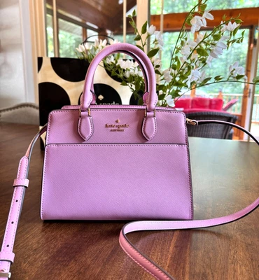 Kate Spade New York Madison Small Satchel Top Handle Crossbody - Berry Cream - Image 1 of 4