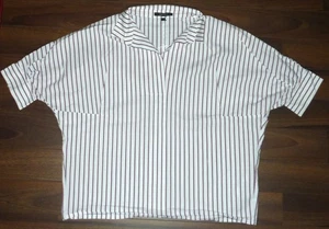 ★ ESPRIT ★ Bluse ★ 1/4 Arm ★ weiß  mit Streifen ★ M oversize ★ sehr gut - Bild 1 von 1