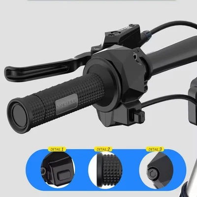 E-Bike 24V/36V/48V/60V/72V E100X Empuñadura de mango de acelerador de giro completo Enchufe SM Foto 1 de 4
